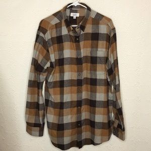 Croft & Barrow Men’s Flannel Button-Down Shirt Size Large
